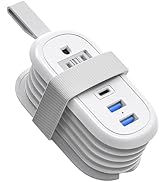 BEVA Cruise Power Strip, Cruise Approved Outlet with USB Ports, Non Surge Protector, 4FT Short Ex...