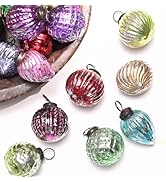 12 Vintage Christmas Balls Ornament- Antique Glass Christmas Ball- Vintage Christmas Decorations-...