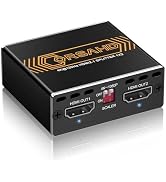 CORSAHD 8K@60Hz 4K@120Hz HDMI 2.1 Splitter 1 in 2 Out,48 Gbps,HDCP 2.3,Supports VRR,ALLM,HDCP Byp...