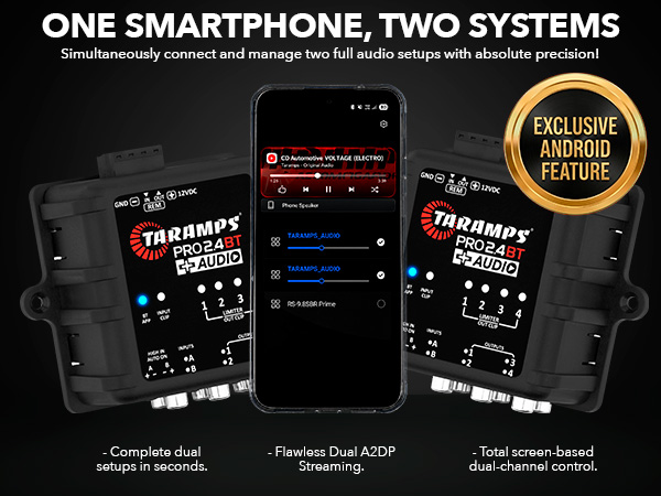Taramps DSP PRO 2.4 BT+ Audio Processor with Bluetooth, EQ, Time Alignment and App Control