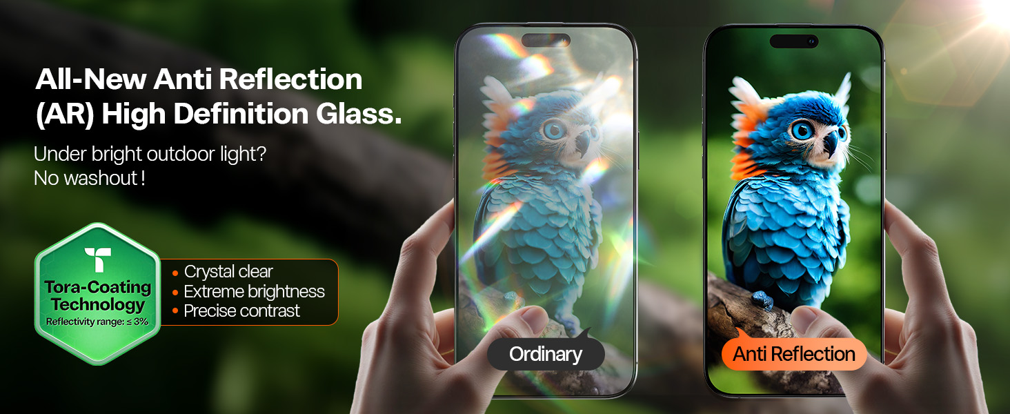 iphone 16 pro max screen protector anti glare
