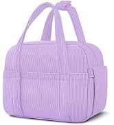 KUBYA Corduroy Lunch Box Lunch Bag for Women Men, Cute Strawberry Small Insulated Reusable Work L...