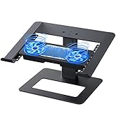 ERGOPOLLO Laptop Cooling Pad with Removable Semi-Conductor Cooling Chips and Two Cooling Fans, Ad...