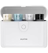 HUITAI Travel Bottles with Case, 4x2oz TSA Approved, Leak-Proof, Press to Unlock, Compact & Porta...