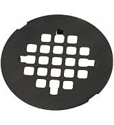 Bronze Snap-in Shower Floor Drain Cover, Hidrop 4-1/4" OD Round Shower Strainer Grid, Easy-to-Ins...