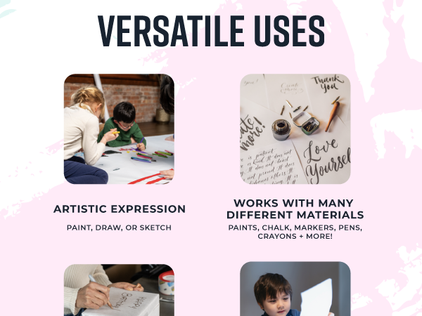 White Kraft Arts and Crafts Paper Roll
