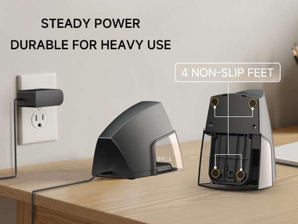 Quiet electric sharpener