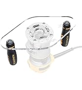 POWERTEC Dual Grip Router Base Plate 6” x 11” Clear Acrylic Large Sub Base with Predrilled Holes ...