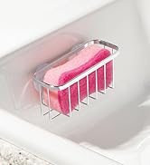 sponge in holder on sink