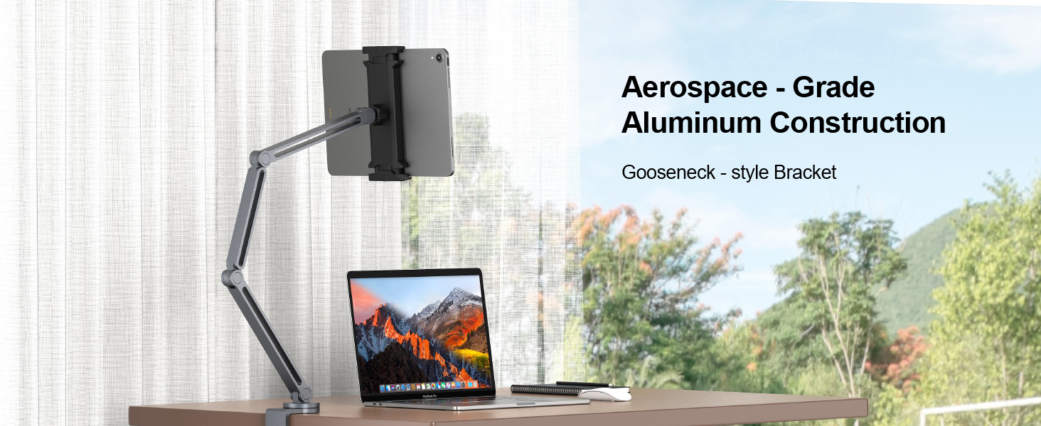 Aerospace -Grade Aluminum construction Gooseneck - style Bracket