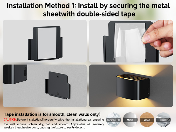 Motion Sensor Wall Light with Remote Control