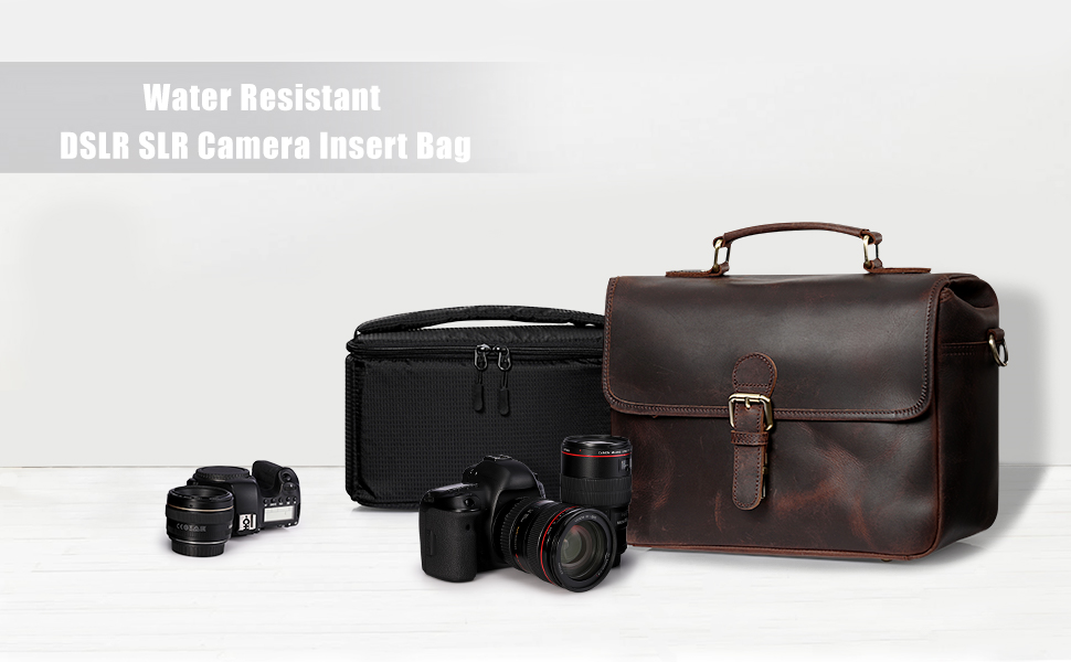 S-ZONE Water Resistant Camera Insert Bag with Sleeve Camera Case