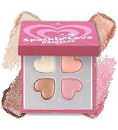 Color Nymph SPARKLE LOVE Palettes - Face & Cheek Makeup Palette?Blush, Bronzer & Highlighter Make...