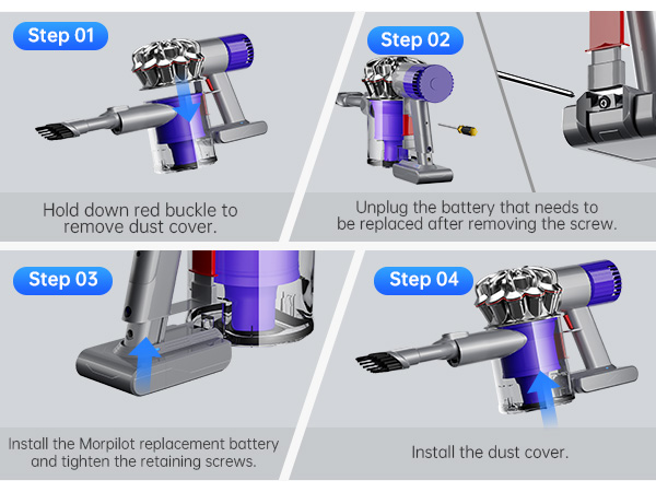 Battery Replacement for dyson V8