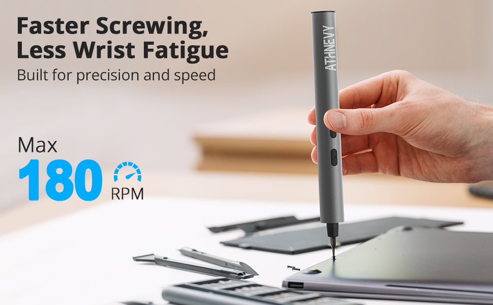Faster Screwing, Less Wrist Fatigue