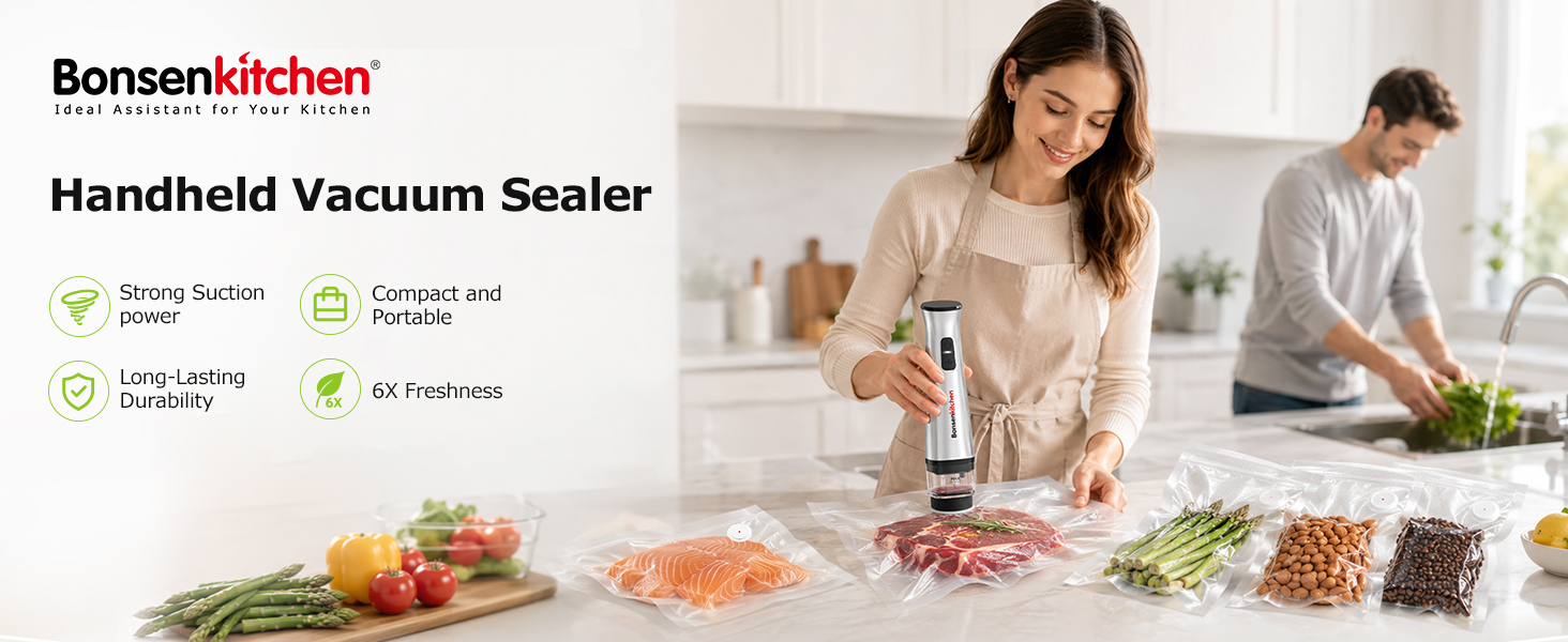 Bonsenkitchen handheld vacuum sealer