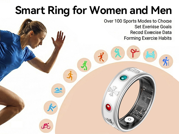 step counter for walking & fitness ring