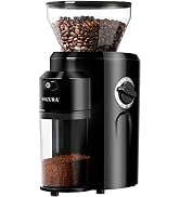 Secura Conical Burr Coffee Grinder, Electric Coffee Grinder with 18 Grind Settings, Adjustable Bu...