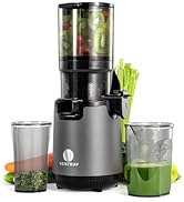 Ventray Cold Press Juicer, Juicer Machine with 5.12'' Extra Large Feed Chute, Slow Masticating Ju...