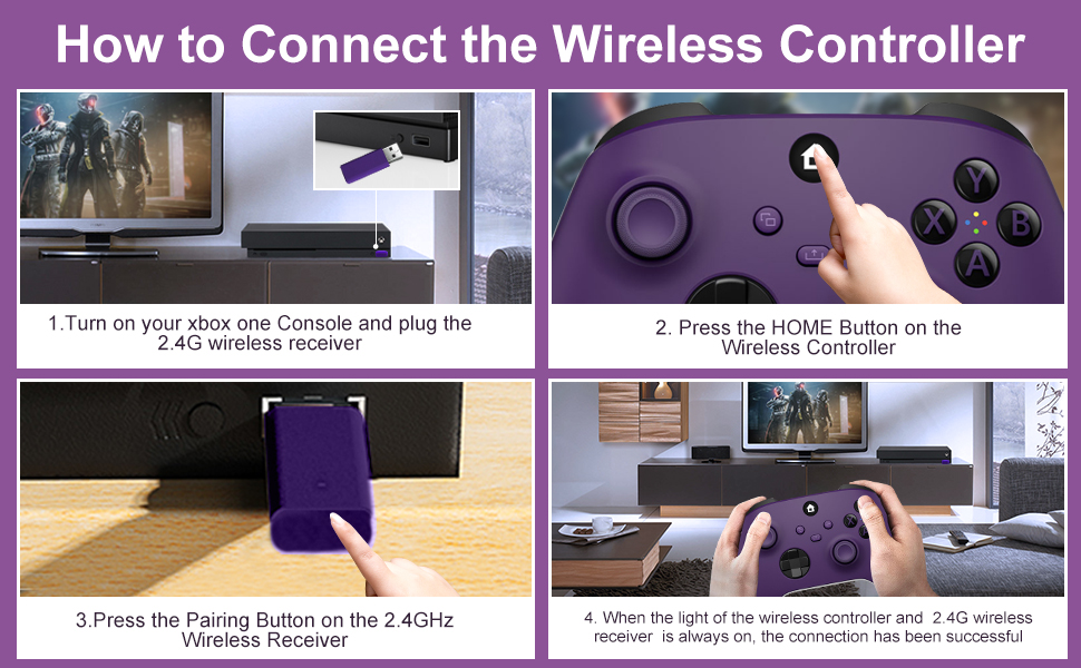 2.4GHz wireless xbox one controller