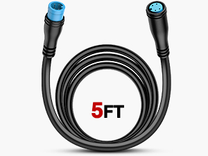Nilight 2PCS Extension Cable Cord 5 FEET for Neon Accent Strip Lights