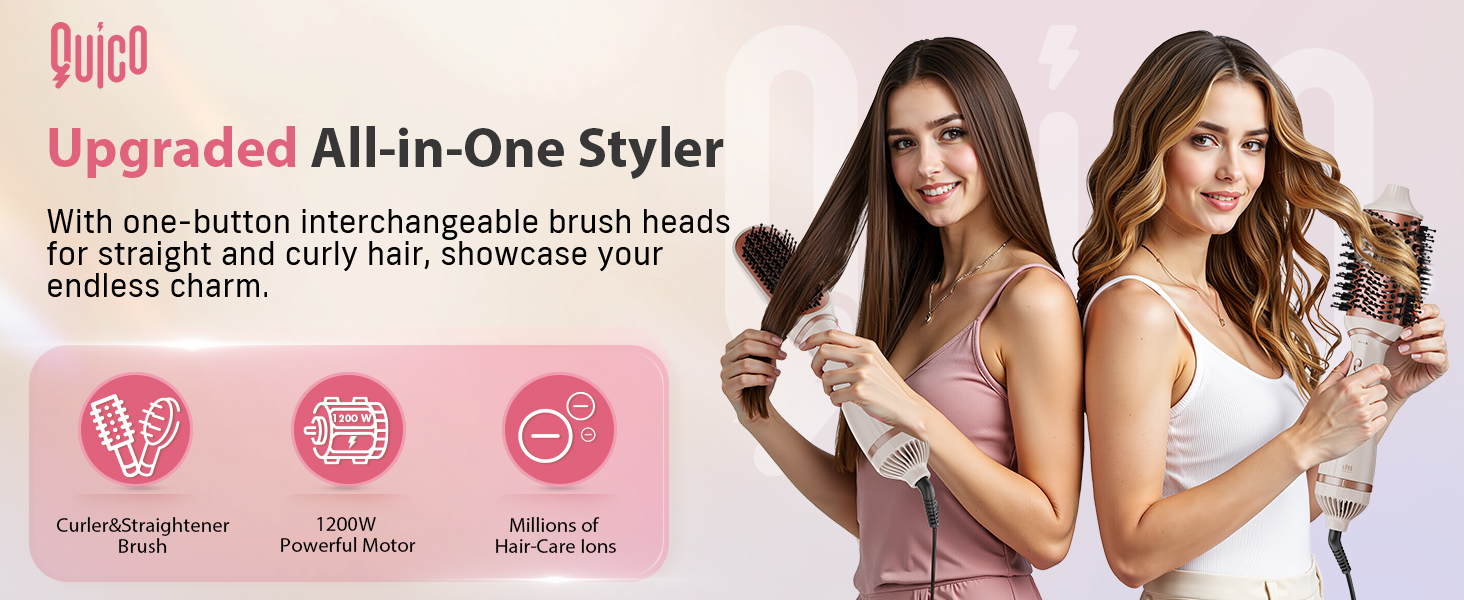 Hair dryer brush
