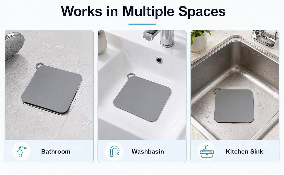 2 pcs Silicone Bathtub Plug Floor Drain Cover