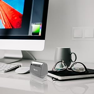 veltec self-inking stamp portable