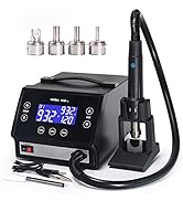 YIHUA 993DM Touch-Screen Rework Station, Powerful 1000W with 3 Memories, Variable Precise Tempera...