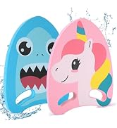 Cute Swimming Aid Kickboard - Swim Training Auxiliary Board, with Handrail Holes, for Beginners C...