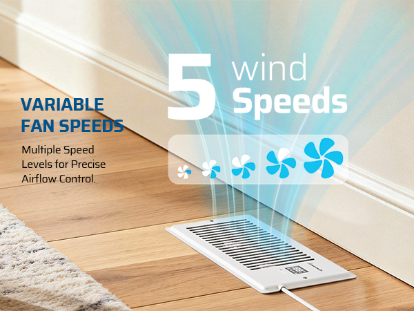 Quiet Register Booster Fan