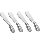 Accfore 4 Pcs Spreader Knife Set, Stainless Steel Multipurpos Cheese and Butter Spreader Knives