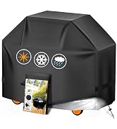 Grill Cover, 57 inch BBQ Gas Grill Cover for Outdoor Grill, Waterproof, Weather Resistant, UV & F...