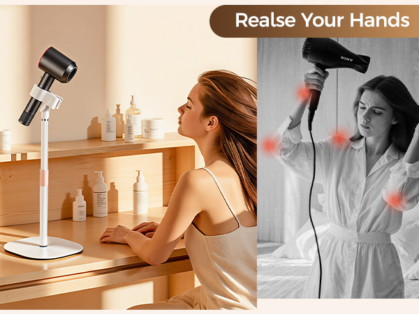 hair dryer holder