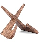 TILISMA Wooden Cook Book Stand – Handmade Walnut Book Holder for Reading Hands Free – Cookbook St...