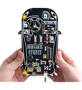MIOYOOW Car Driving Simulator Soldering Kit, STEM DIY Electronic Project with Gear Shifting, Ligh...