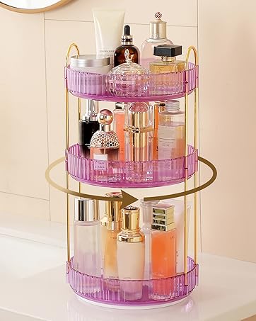 Large Skincare Make Up Organizers for Bathroom Counter, Clear Makeup Perfume Dresser