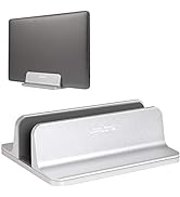 JARLINK Vertical Laptop Stand, Aluminum Laptop Holder Desktop Stand with Adjustable Dock Size (up...