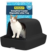 PetSafe ScoopFree Crystal Pro Self-Cleaning Litter Box, Black | Up to 30 Days Hands-Free Automati...