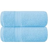 BOUTIQUO Cotton 2 Pack Oversized Bath Towel Set, Large Bath Towels 27x54, Ultra Soft, Absorbent, ...