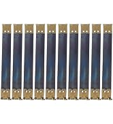 Healifty 10pcs 12cm Metal Internal Flex Frames Handbag Hinges Spring Clip Bag for DIY Craft Coin ...