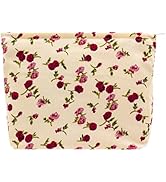 PAZIMIIK Makeup Bags for Purse Zipper Cosmetic Pouch Large Travel Canvas Make Up Organizer Tool P...