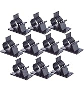 KALLORY 100Pcs Cable Management Clips Wire Holder for Home Office Organization Easy Installation ...