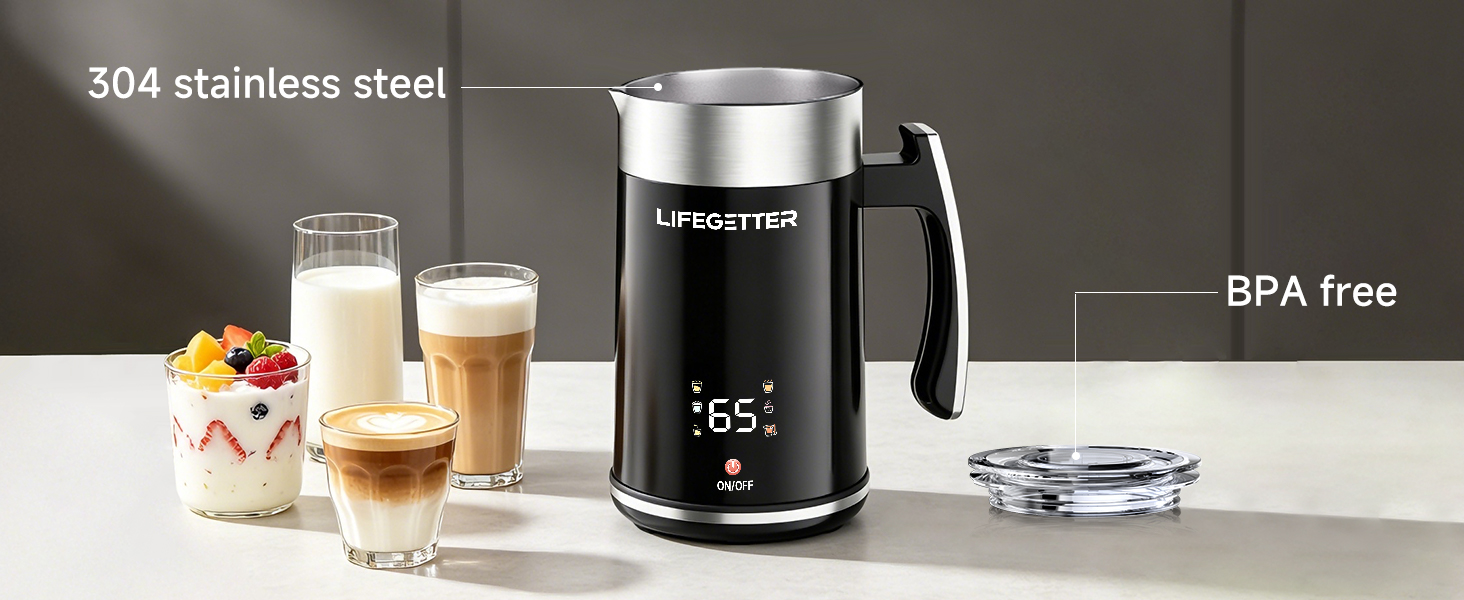 Healthy stainless steel milk frother