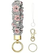 Junyuerly Stretchy Wristlet Keychain,Cute Key Chain for Car Keys,Scrunchie Key Ring Bracelet for ...