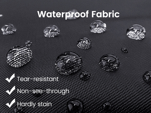 divider panel with waterproof fabric in black color for non-see-through