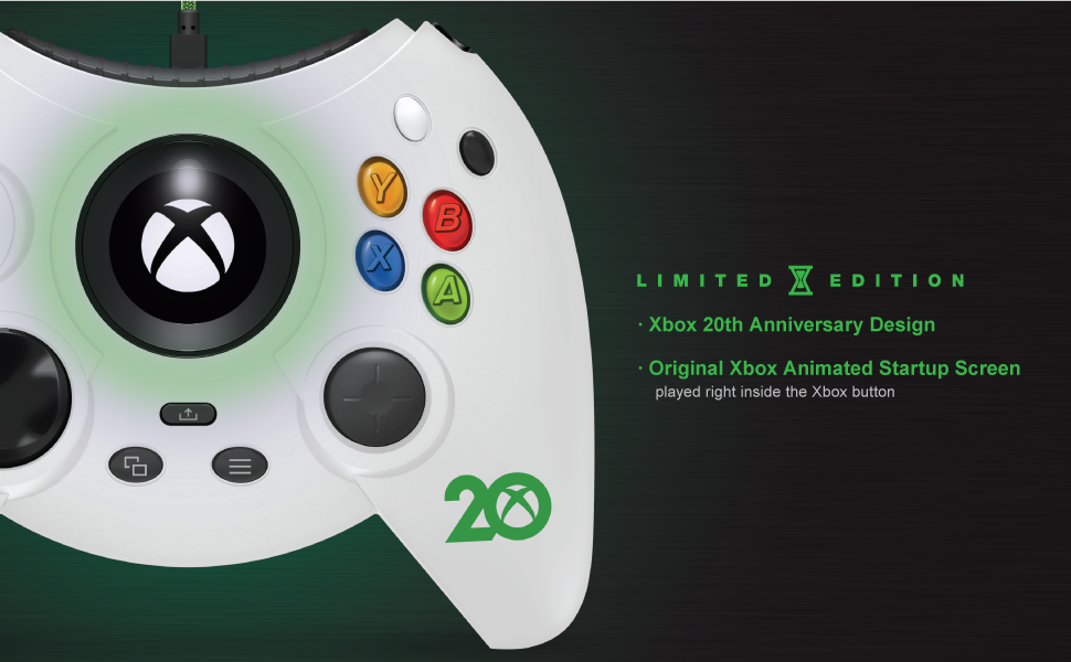 Hyperkin Duke 20, Hyperkin, Xbox Duke, White Duke, Wired controller, Xbox Controller