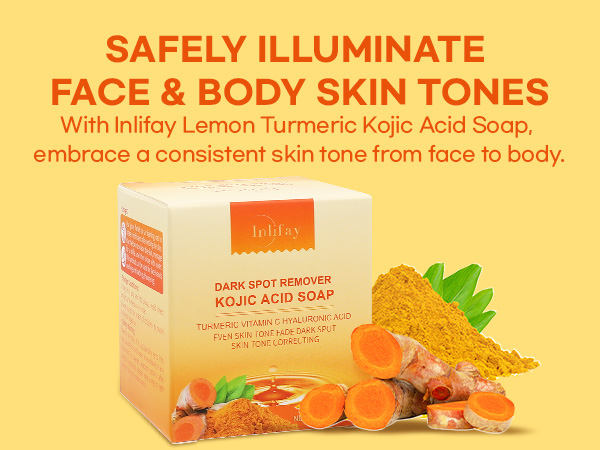 Inlifay Turmeric Kojic Acid Soap