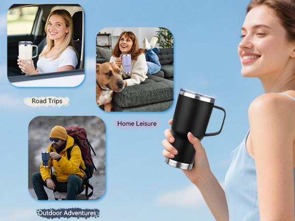 travel coffee mug with handle widely use