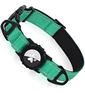 Joytale Airtag Dog Collar, Reflective Dog Collar with AirTag Holder, Dual D-Rings Durable Pet Col...